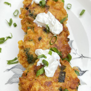 cheesy corn fritters