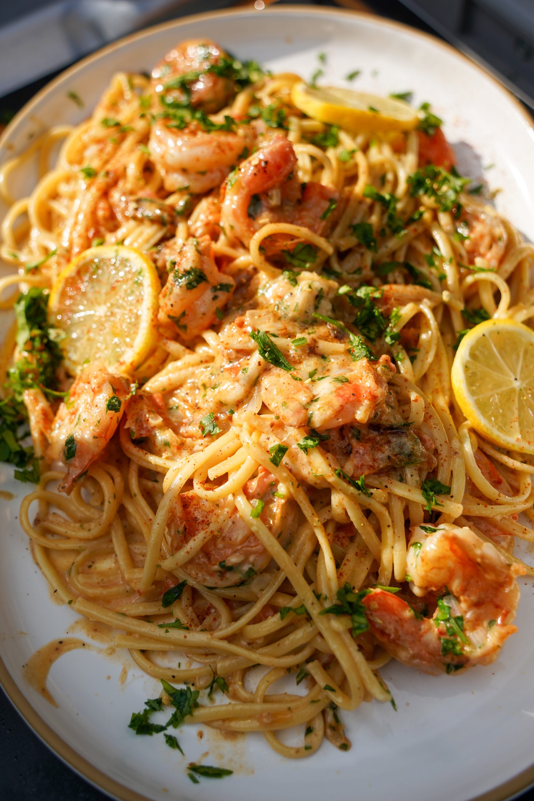 Shrimp Scampi Linguine