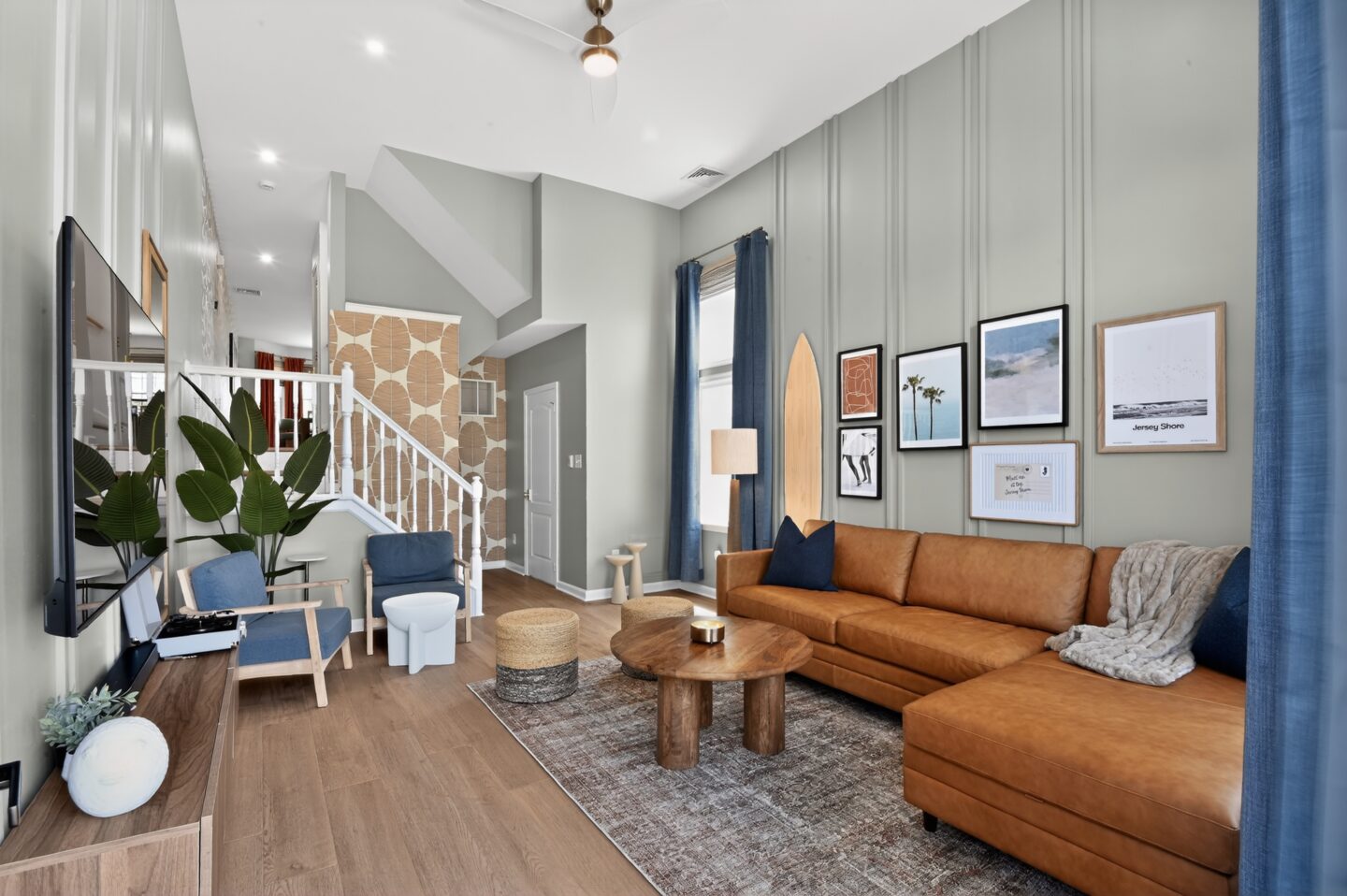 Atlantic City beach house renovation featuring CALI Floors Cypress Preserve Laguna flooring