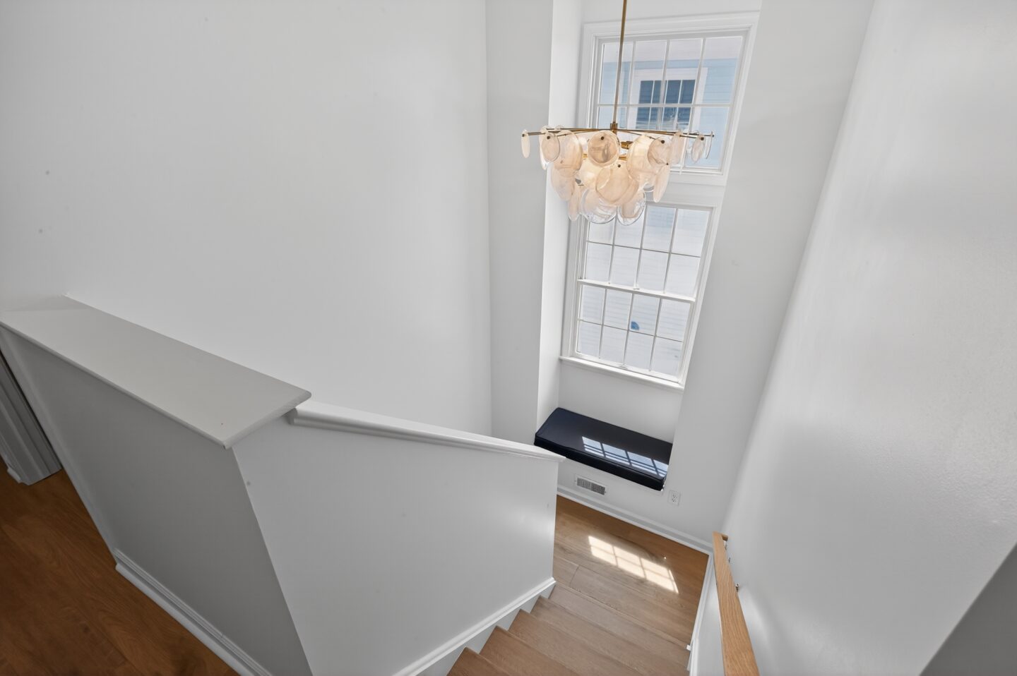 Matching Cypress Preserve stair treads in beach house renovation